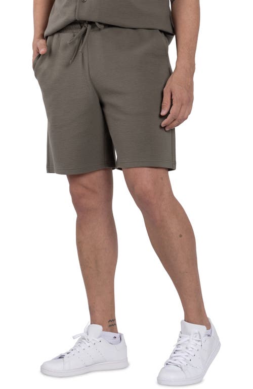 Spring + Mercer Textured Golf Shorts In Dusty Olive