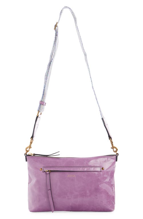 Isabel Marant Nessah Leather Crossbody Bag In Mauve