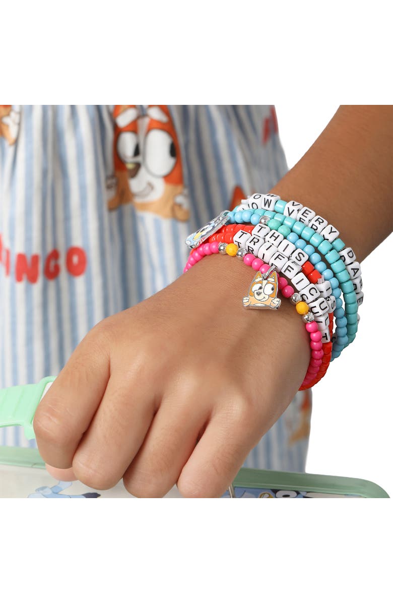 BLUEY Fashion Stretch Bracelet Set, 6 Count, Alternate, color, Pink/Blue