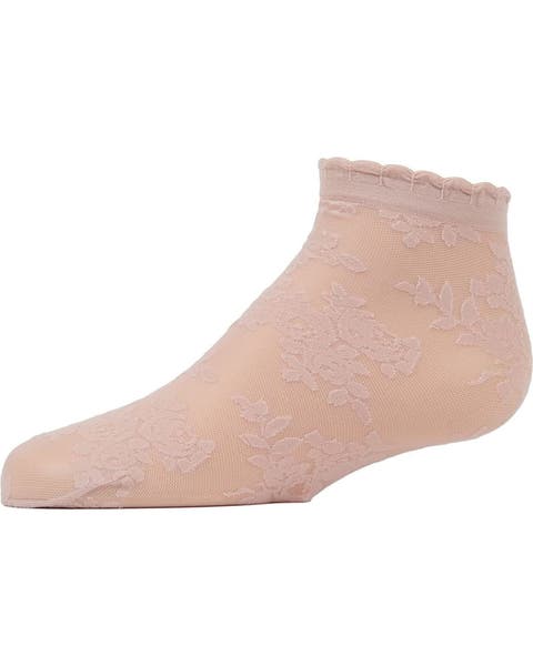 Botanic Sheer Floral Anklet Socks (Little Kid & Big Kid)