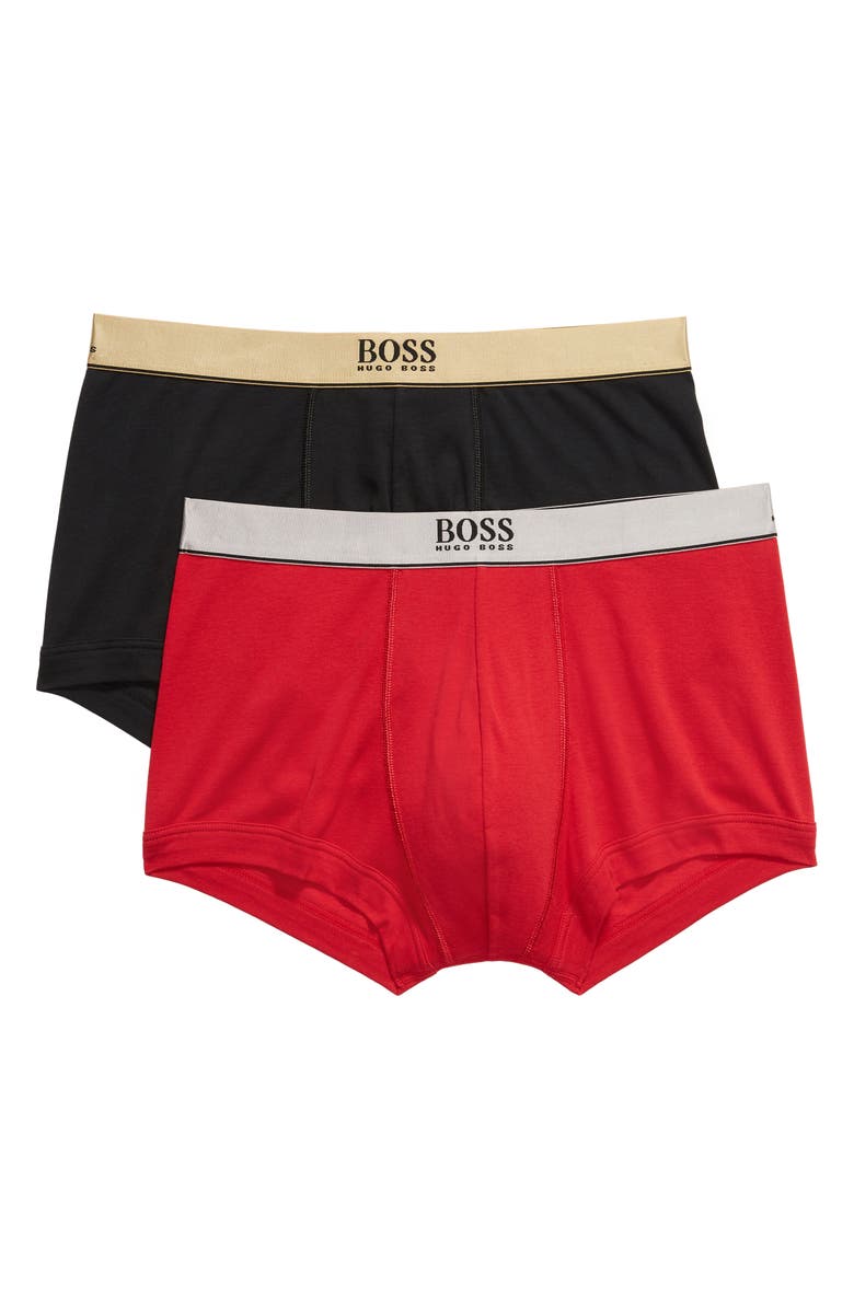 BOSS 2-Pack Cotton Trunks, Main, color,
