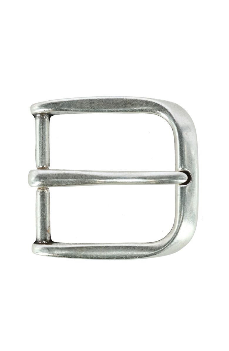 Trafalgar 40mm Square Rounded Edge Solid Brass Harness Belt Buckle, Main, color, Silver