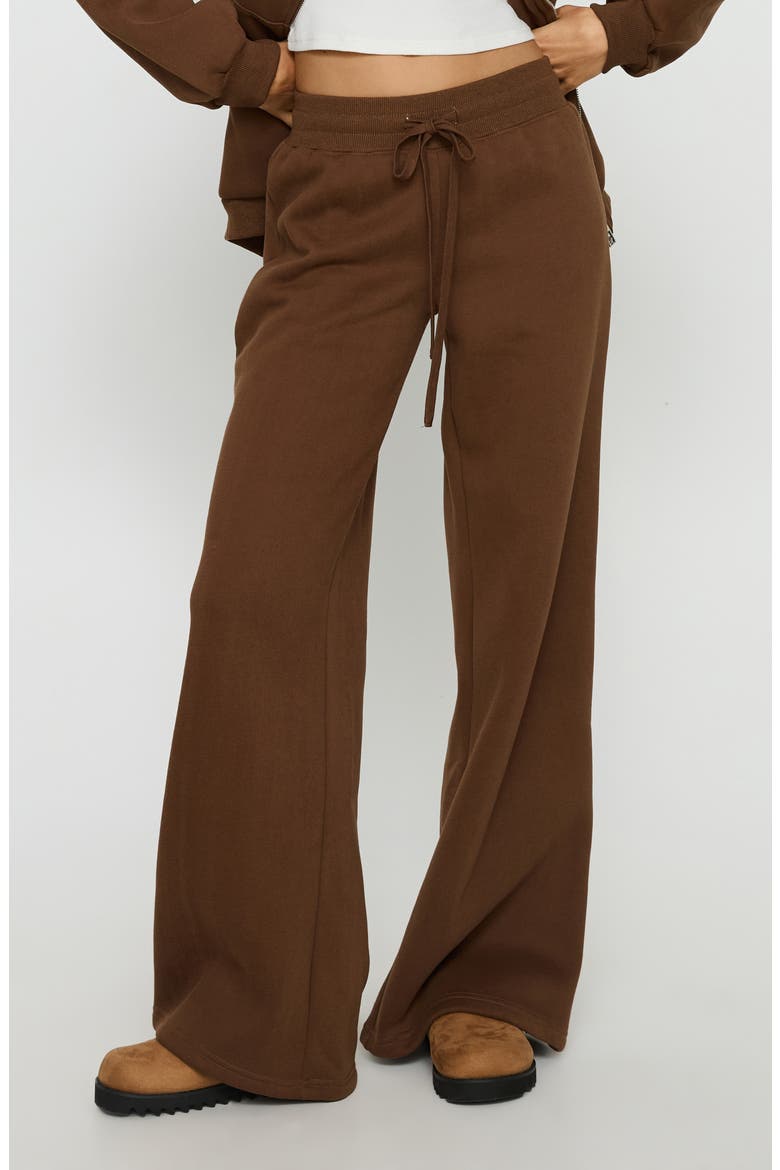 Stargirl Wide Leg Sweatpants, Main, color, BROWN