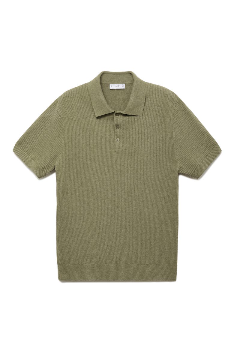 Ribbed Polo Sweater, Alternate, color, DARK GREEN