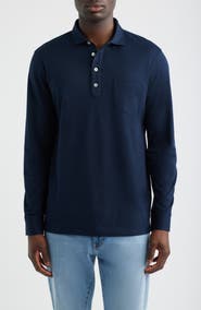 Peter Millar Landon Crown Crafted Long Sleeve Polo