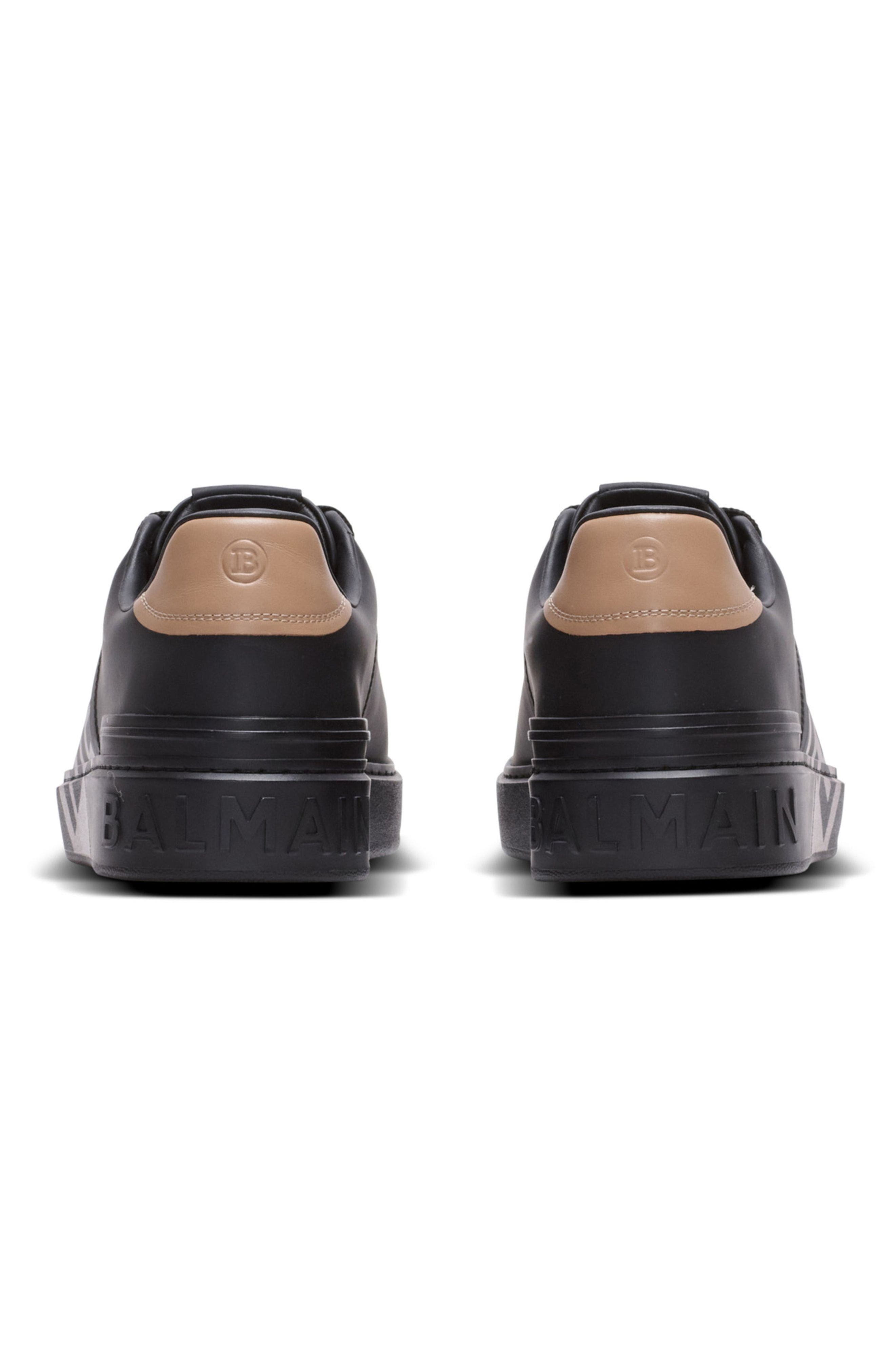 Balmain B-Court trainers in calfskin, Alternate, color, 
