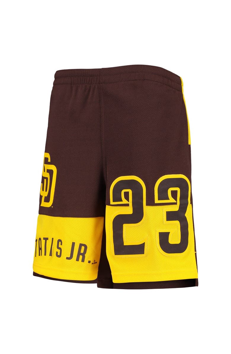 Outerstuff Youth Fernando Tatis Jr. Brown San Diego Padres Pandemonium Name & Number Shorts, Alternate, color, Brown