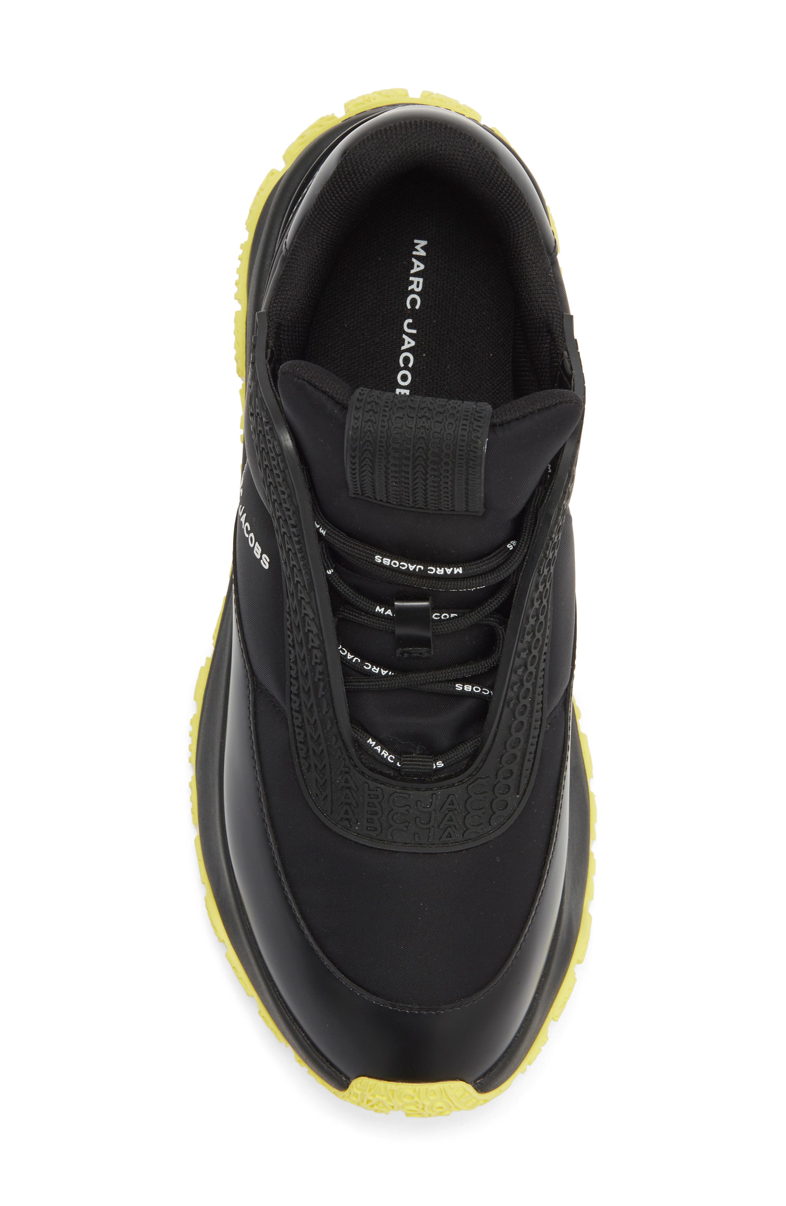 The Lazy Runner Sneaker, Alternate, color, BLACK/ YELLOW