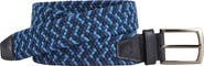 Johnston & Murphy Woven Stretch Knit Belt
