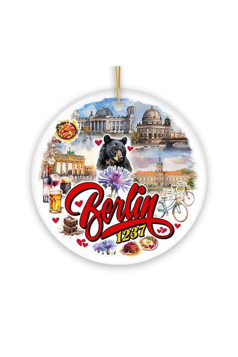 Berlin 1237 Landmarks And Bear Ornament - Version 1