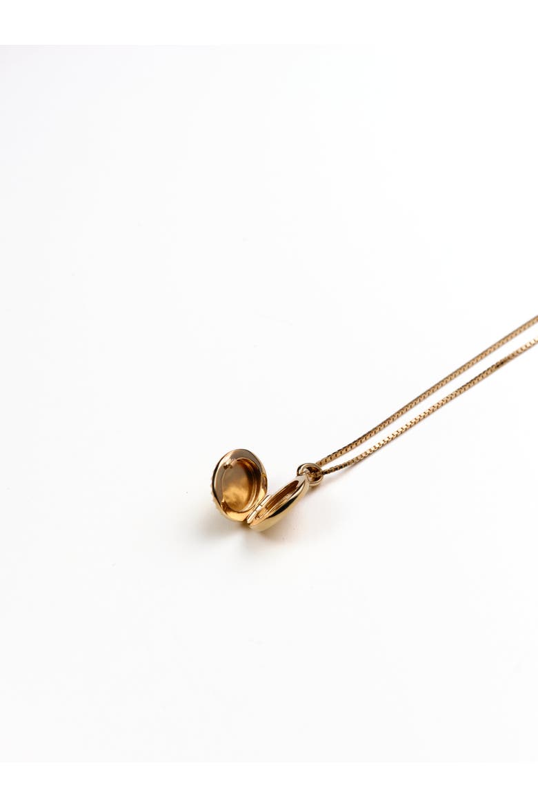 Sutton Oval Locket, Alternate, color, Recycled Gold Vermeil