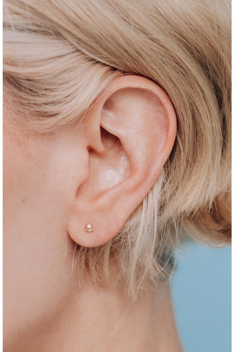 Phanie Dew Drop Diamond Stud Earrings, Alternate, color, CLEAR