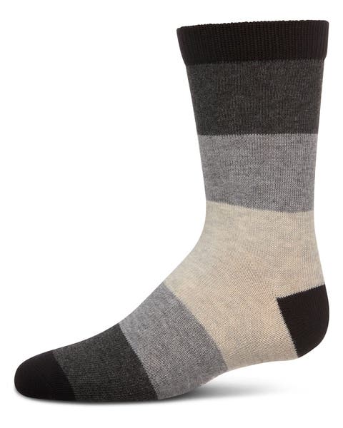 Ombre Color Block Crew Sock (Big Kid)