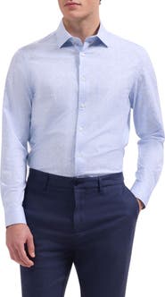 Bugatchi Jimmy OoohCotton® Floral Print Button-Up Shirt