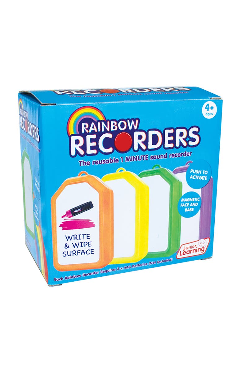 Junior Learning Rainbow Recorders 4pk, Main, color, Multicolored