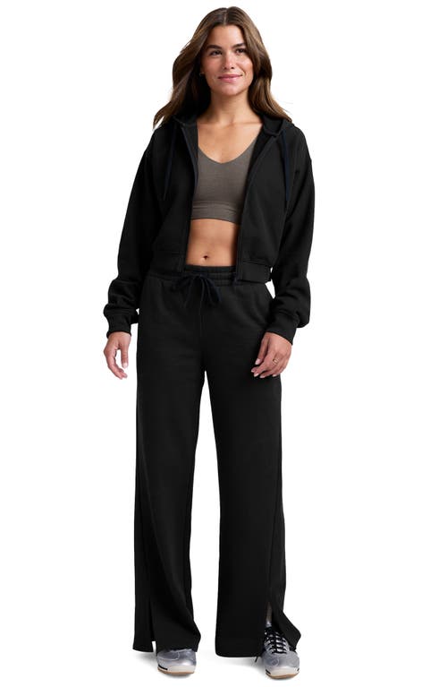 Beyond Yoga Luxefleece Zip-up Hoodie In Black
