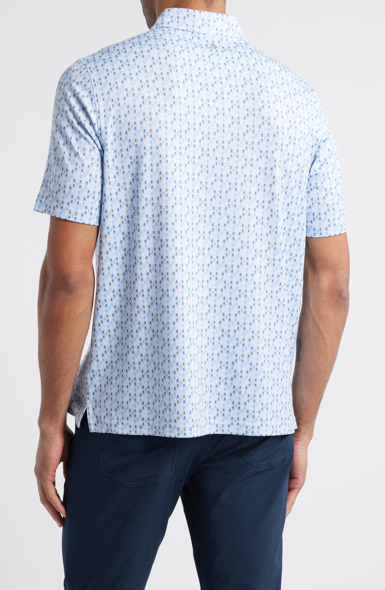 Johnston & Murphy XC4<sup>®</sup> + Cool Degree<sup>™</sup> Yeti Print Performance Golf Polo, Alternate, color, 