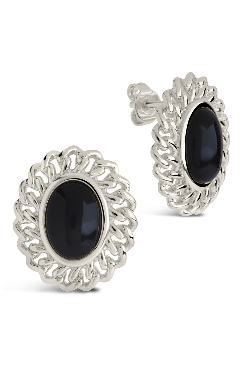 Ainsley Stud Earrings, Alternate, color, SILVER