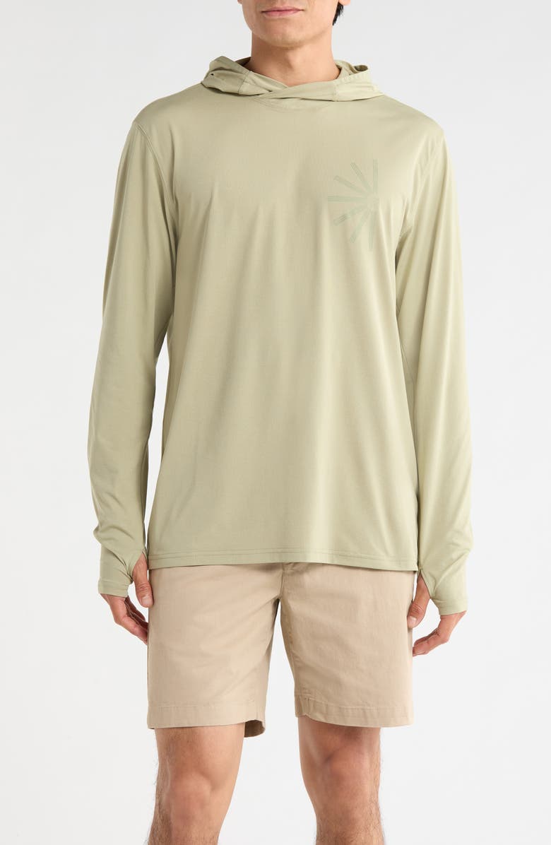 Roark Venture Lightweight UPF 50+ Hoodie, Main, color, Sage