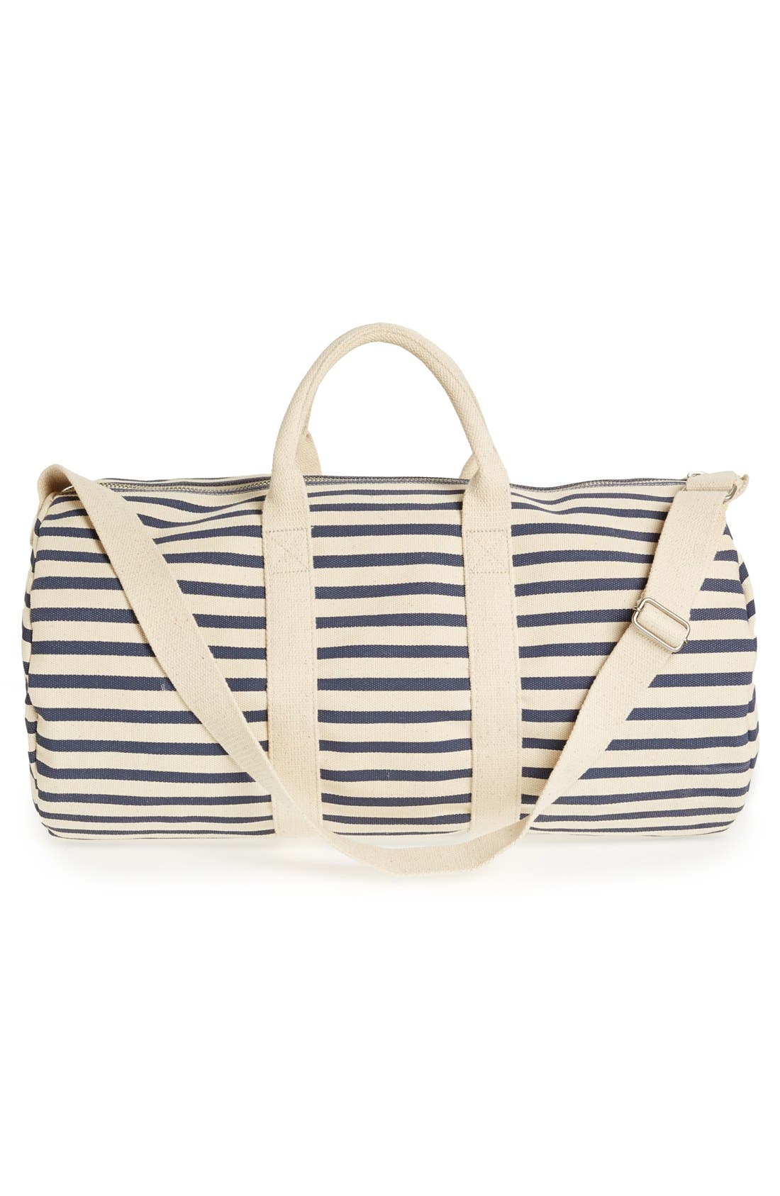 Canvas Duffel Bag, Alternate, color, SAILOR STRIPE