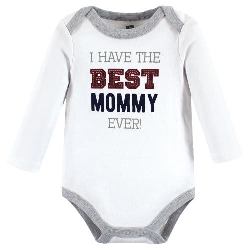 Hudson Baby Cotton Long-sleeve Bodysuits 3-pack In Multi