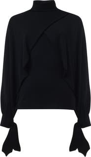 Leem Layered Butterfly Sleeve Knitted Sweater