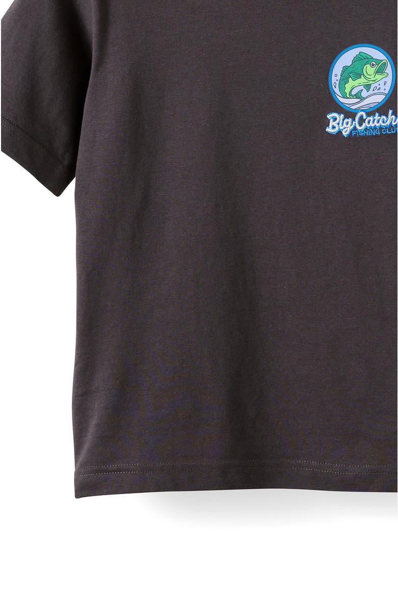 Cotton On Kids Kid's Essentials Graphic Short Sleeve Tee, Alternate, color, Phantom Big Catch