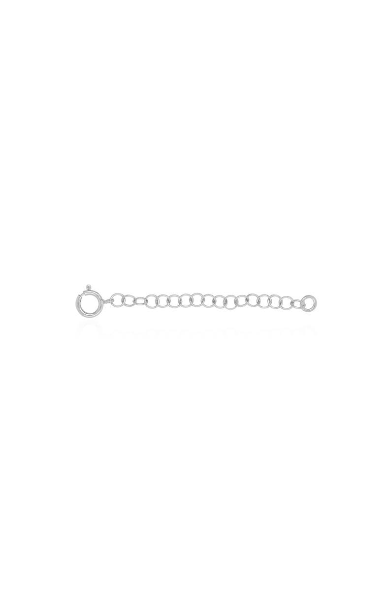 The Lovery Fine Jewelry Extender Chain, Main, color, White Gold