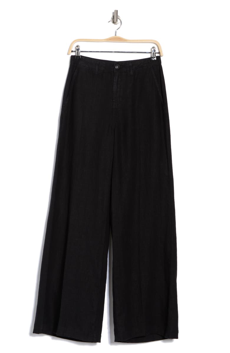 L'AGENCE Brie Wide Leg Linen Pants, Alternate, color,