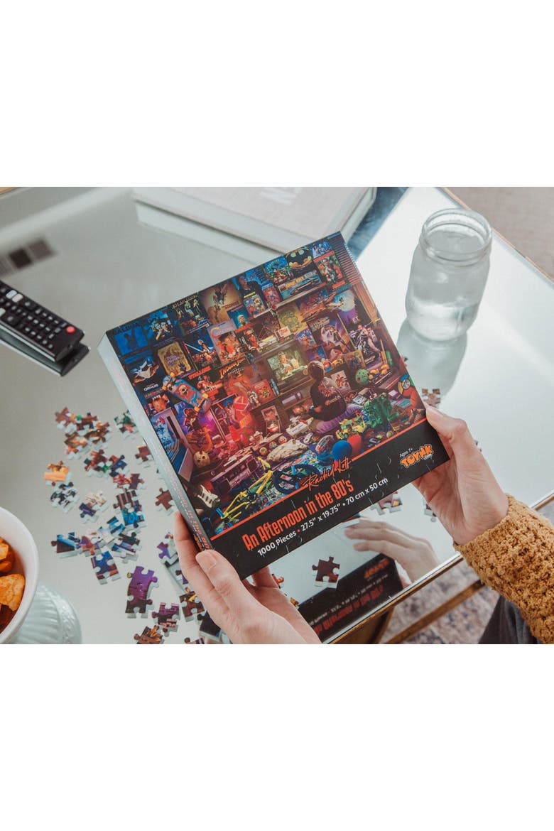 An Afternoon in the 80s Retro 1000-Piece Jigsaw Puzzle By Rachid Lotf, Alternate, color, Orange