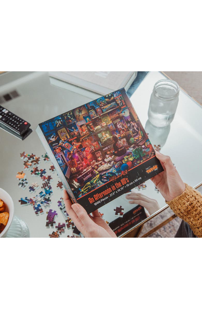 Toynk An Afternoon in the 80s Retro 1000-Piece Jigsaw Puzzle By Rachid Lotf, Alternate, color, Orange