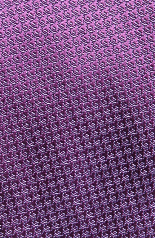 Duchamp Micro Silk Tie In Purple