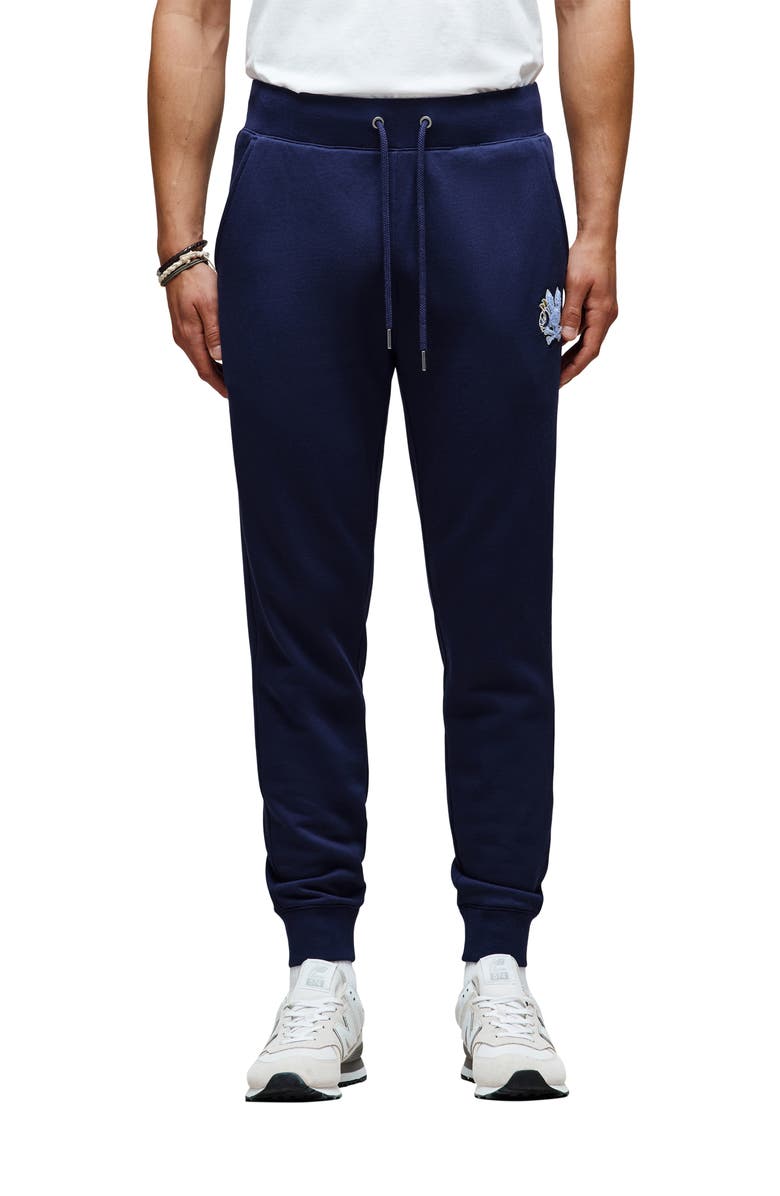 Psycho Bunny Auguste Floral Patch Cotton Joggers, Main, color, 