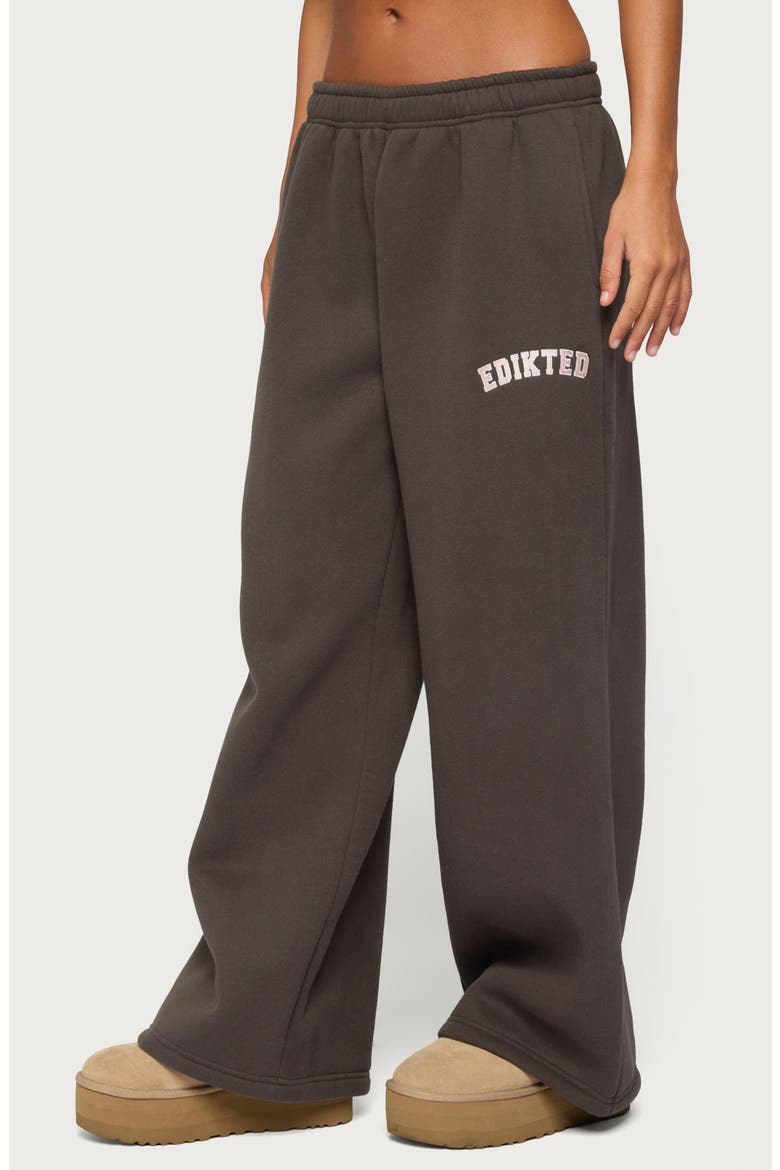 Major Wide Leg Sweatpants, Alternate, color, CHARCOAL