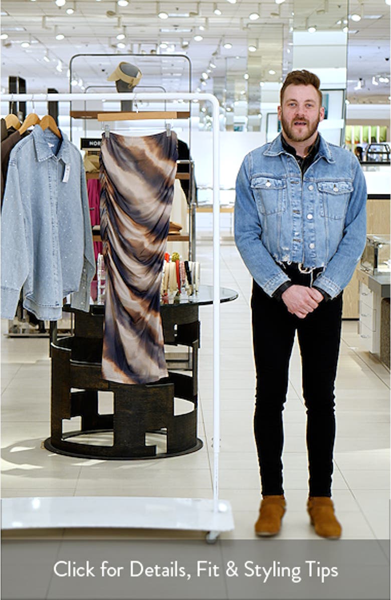 Zallocco Ruched Mesh Maxi Skirt, sales video thumbnail