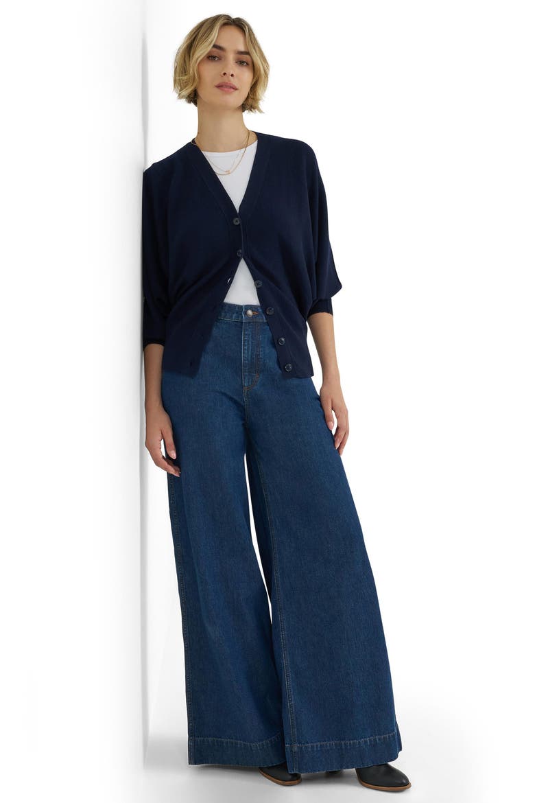 High Waist Loosest Straight Leg Jeans, Alternate, color, LAUGH RIOT
