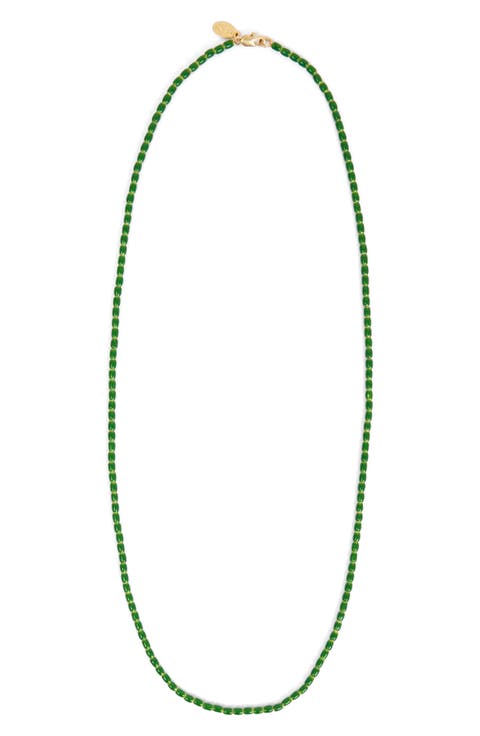 Enamel Bead Necklace