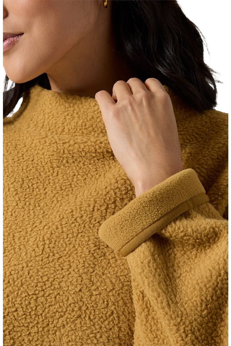 Wander Pile-Fleece Mock-Neck Top - Women's, Alternate, color, Bistre Combo