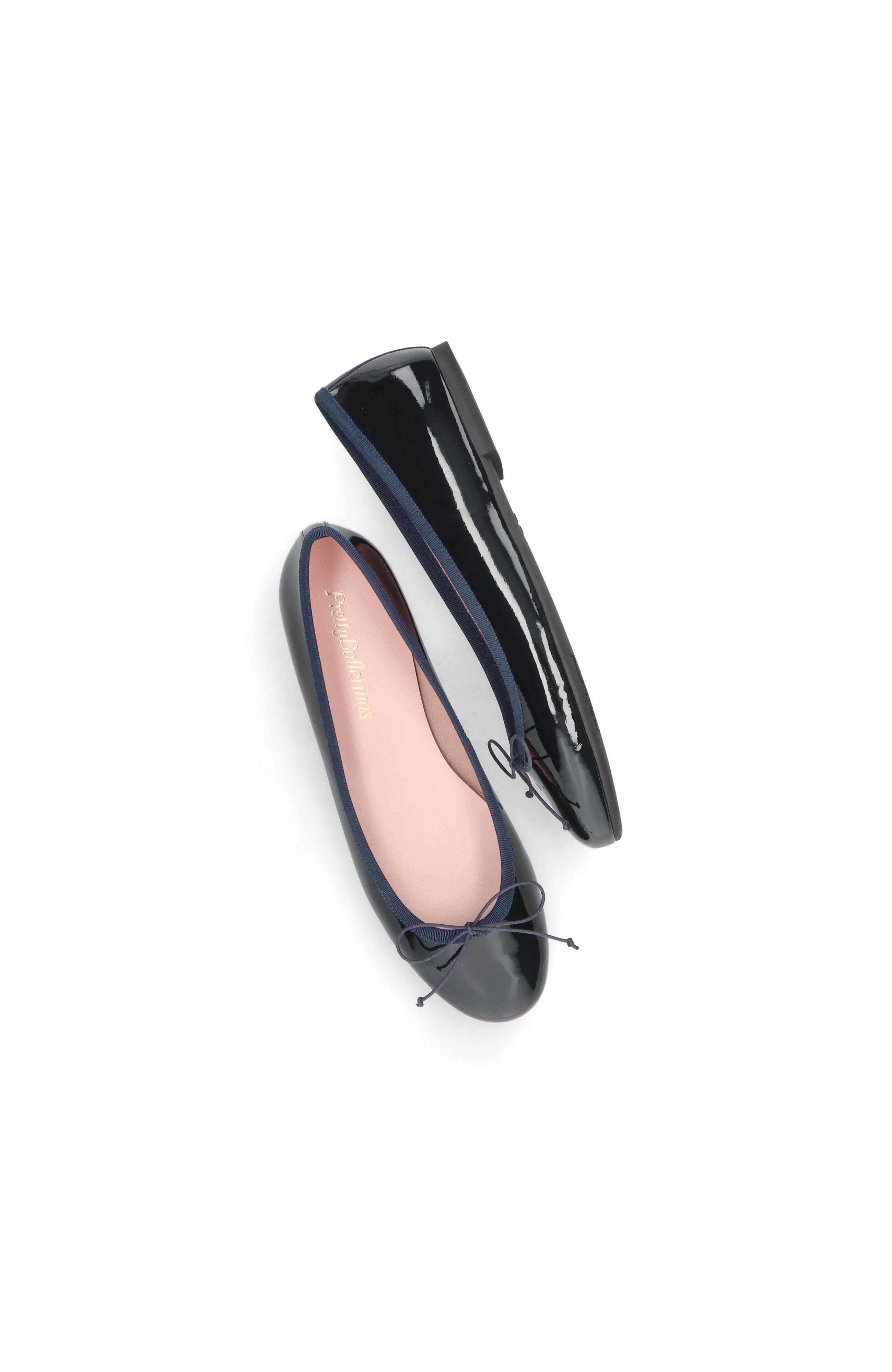 Pretty Ballerinas Round Toe Patent Ballet Flat, Alternate, color, Blue