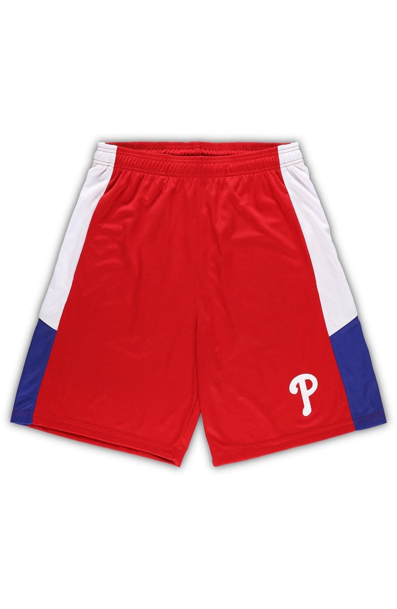 PROFILE Men's Red Philadelphia Phillies Big & Tall Team Shorts, Main, color, Red