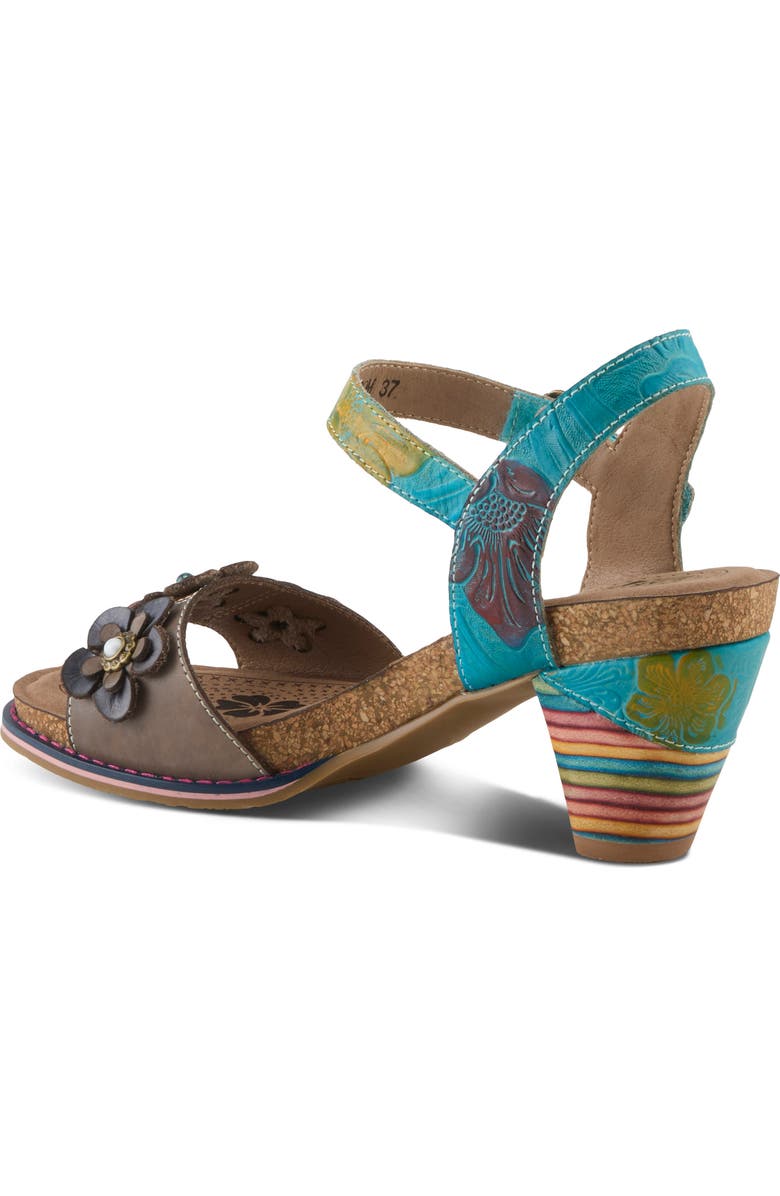 L'Artiste by Spring Step Bluesky Sandal, Alternate, color, Turquoise Multi