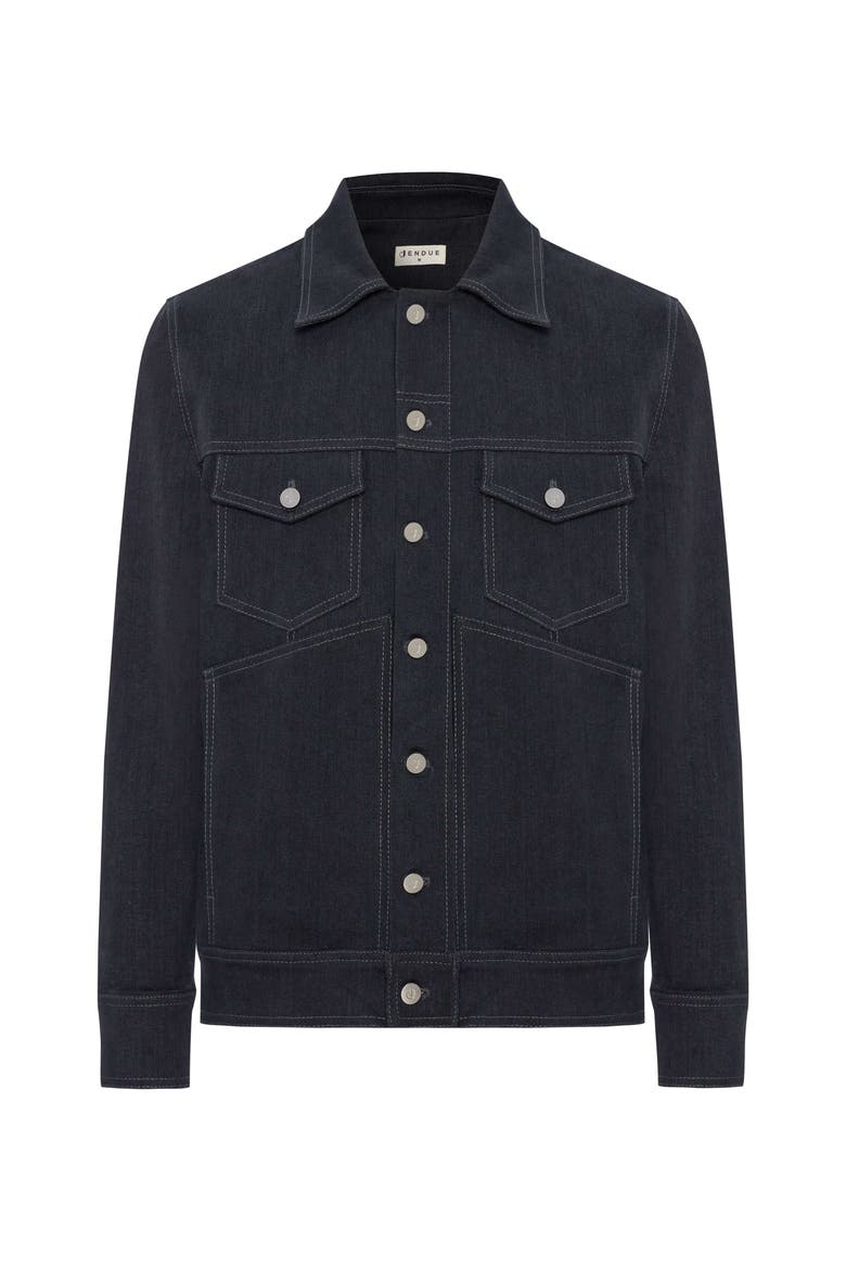 Livorno Denim Jacket - Men's Dark Wash Jean Jacket, Alternate, color, Deep Blue