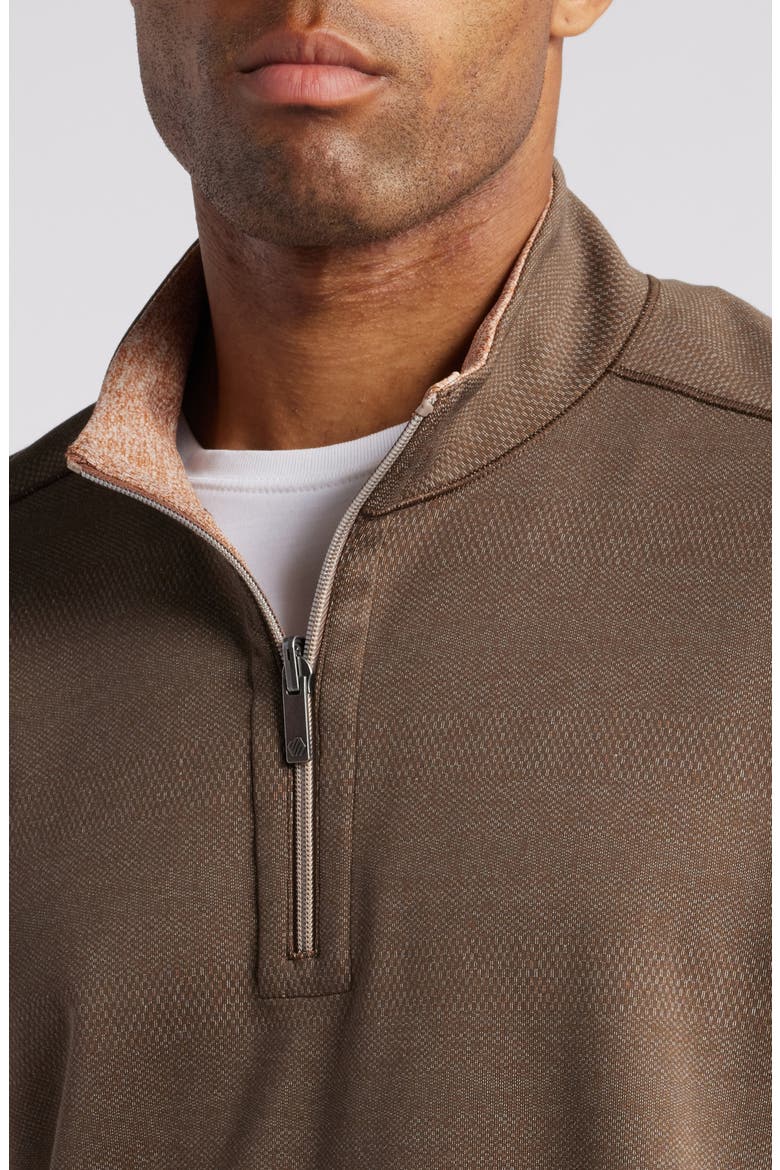 XC4® Reversible Performance Quarter Zip Pullover, Alternate, color, BROWN