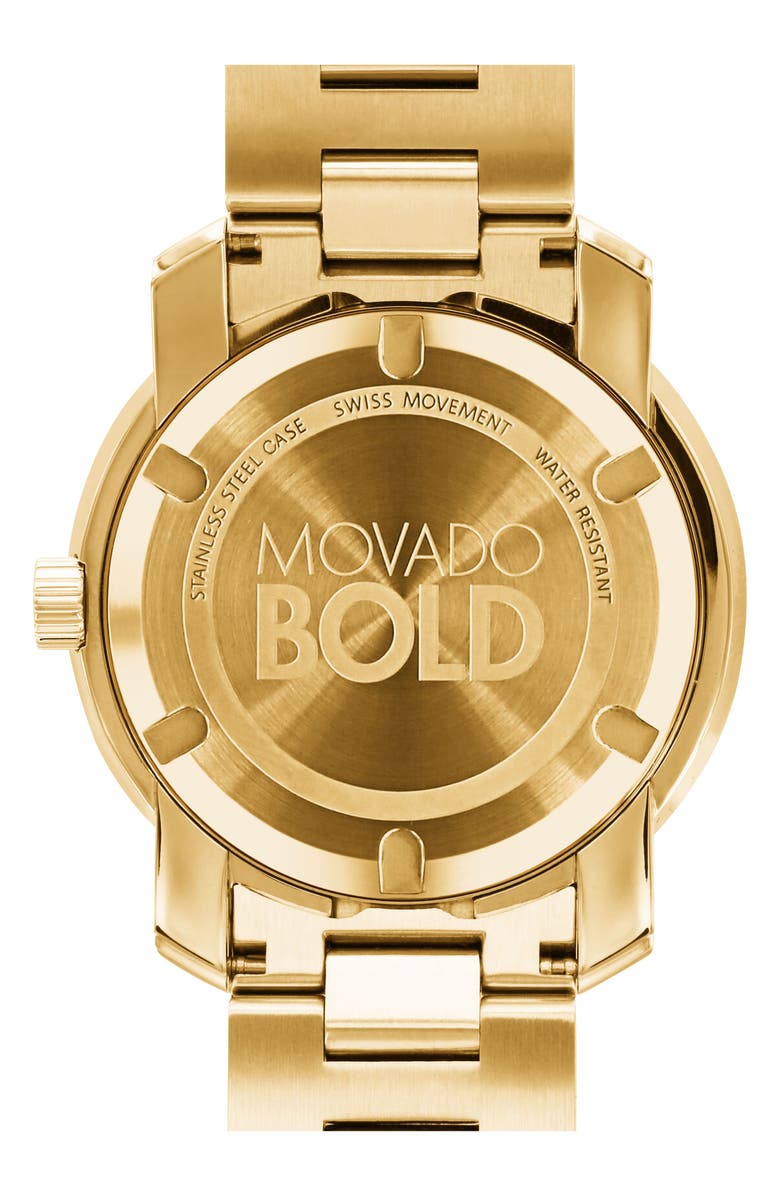 Movado 'Bold' Bracelet Watch, 43mm, Alternate, color, 