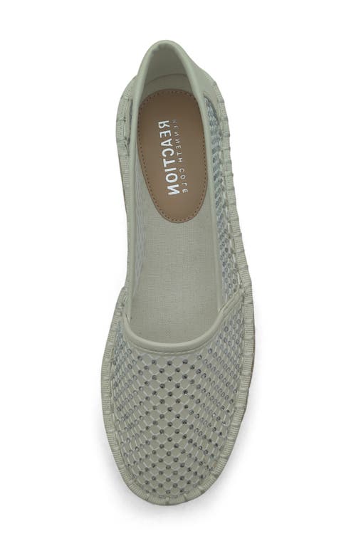 Reaction Kenneth Cole Bonnie Rhinestone Espadrille Flat In Cream Crystal Mesh