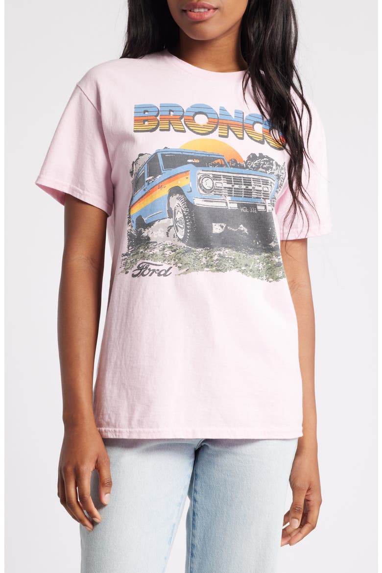 Ford Bronco Oversize Graphic T-Shirt, Main, color, LIGHT PINK