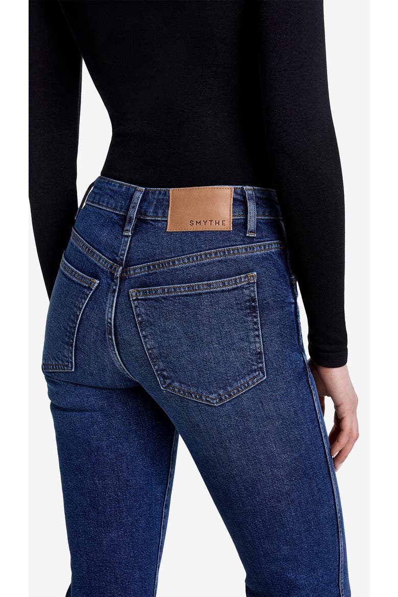 Wren Stretch Mid Rise Crop Straight Jean, Alternate, color, Vintage Mid Blue