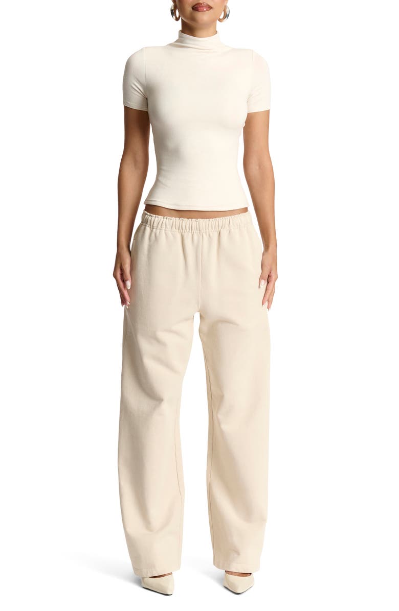 Naked Wardrobe Mock Neck Top, Alternate, color, 