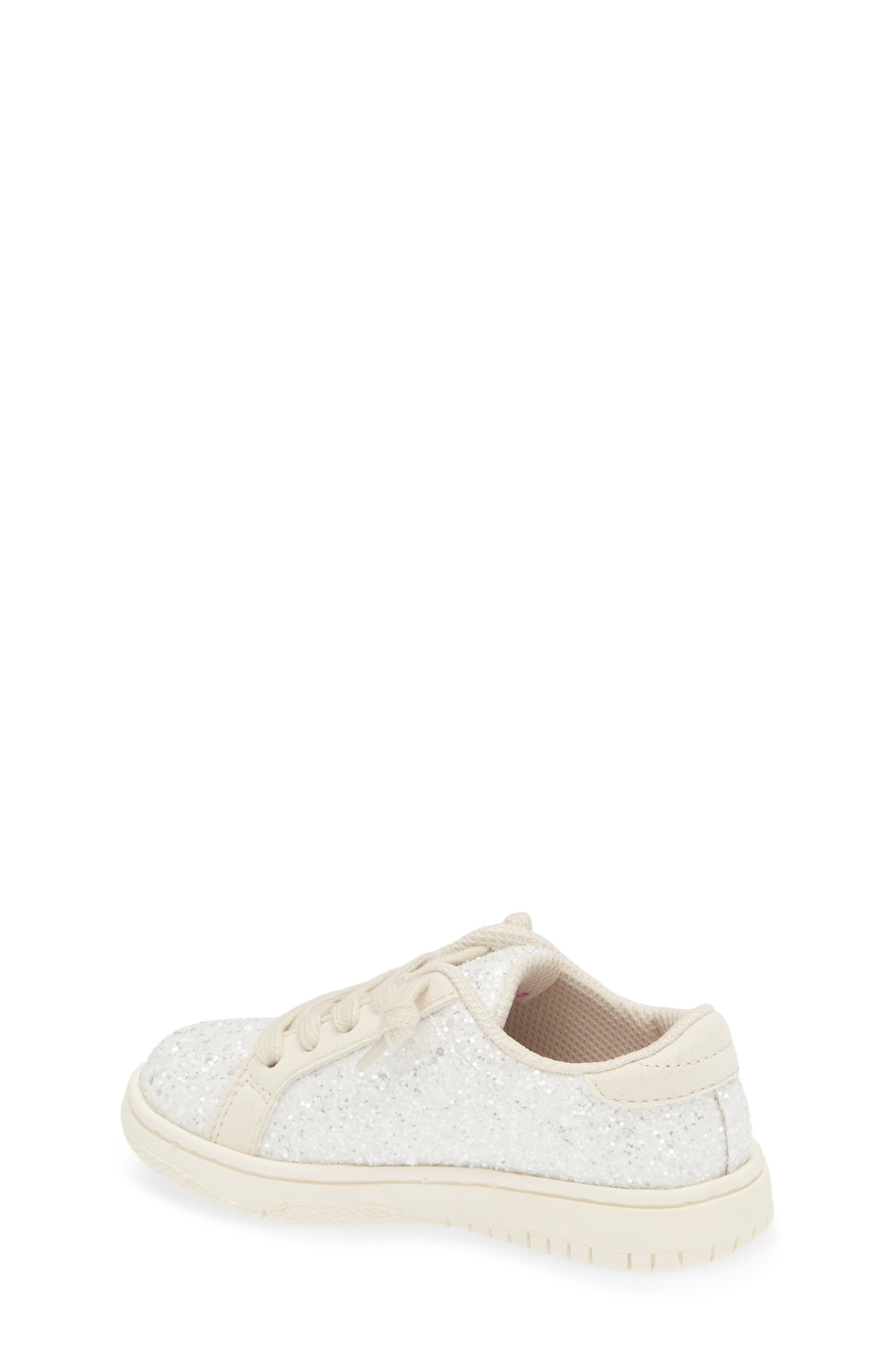 L'AMOUR Kids' Kinely Glitter Star Sneaker, Alternate, color, Glitter White