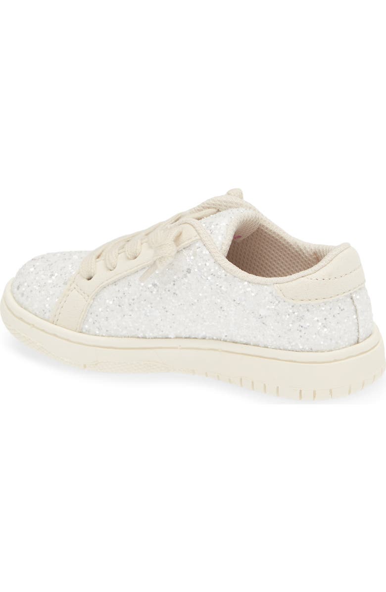 L'AMOUR Kids' Kinely Glitter Star Sneaker, Alternate, color, Glitter White